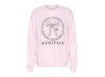 Sweatshirt KAFFE "Sweatshirt KAellen", Damen, Gr. L, lila (lila snow), Obermaterial: 85% Baumwolle CO. 15% Polyester PES., Sweatshirts Sweatshirt