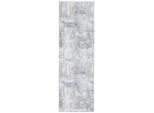 Novel Läufer Leo, Grau, Textil, Vintage, rechteckig, 80x250 cm, Oeko-Tex® Standard 100, waschbar, pflegeleicht, in verschiedenen Größen erhältlich, Teppiche & Böden, Teppiche, Waschbare Teppiche