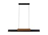 LED-Pendelleuchte Wiebke Schwarz/Eiche max. 34 Watt