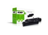 KMP Toner H-T215DX schwarz kompatibel zu HP 201X (CF400XD), 2er-Set