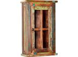 Hängeschrank SIT "Riverboat", bunt, B:44cm H:72cm T:21cm, Massivholz, Recyceltes Altholz, Schränke, Hängeschrank, aus recyceltem Altholz, Shabby Chic, Vintage
