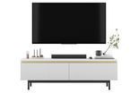 TV-SCHRANK Selene Weiß Matt mit Metallrahmen 140 cm