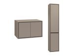 WASCHTISCHUNTERSCHRANK 78cm Sophéa 2er-Set Taupe