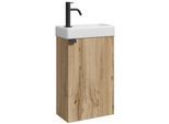 GÄSTE-WC-MÖBELSET Apollo 2 Teile Eiche - 40 x 22 x 68 cm