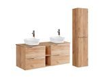 BADMÖBEL 140.4cm April 2er-Set Holz