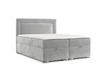 BOXBETT Lontano 200/200 cm Hellgrau im Lotta Stoff