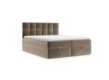 BOXBETT Savio 200/200 cm Taupe im Paros Stoff