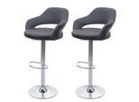 BARHOCKER Grau, Schwarz 2er-Set