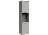 BADEZIMMERSCHRANK Montreal mit 2 Türen Grau Matt - 30 x 30 x 130 cm