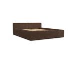 POLSTERBETT Casto mit Stauraum 180/200 cm Braun im Poso Stoff