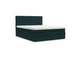 BOXBETT Elano 160/200 cm Grün im Riva Stoff