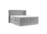 BOXBETT Viva 180/200 cm Hellgrau im Lotta Stoff