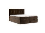 BOXBETT Tivra 160/200 cm Braun im Kronos Stoff
