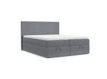 BOXBETT Velma 200/200 cm Grau im Neve Stoff