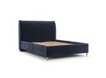 POLSTERBETT Mira 140/200 cm Marineblau im Lotta Stoff