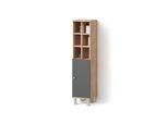 MIDISCHRANK Fucino Anthrazit 30 x 130.6 cm große Tür