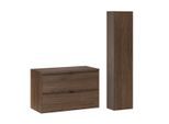 WASCHTISCHUNTERSCHRANK 80cm Elias 2er-Set Holz