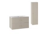 BADMÖBEL 80cm Izae 2er-Set Kaschmir
