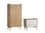 BABYZIMMER 2-teilig Weißes Holz