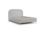 POLSTERBETT Zoya 160/200 cm Hellgrau im Riva Stoff