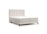 BOXBETT Niro 120/200 cm Hellbeige im Riva Stoff