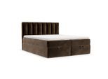 BOXBETT Lusso 180/200 cm Braun im Kronos Stoff