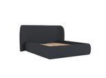 POLSTERBETT Bellano mit Stauraum 200/200 cm Anthrazit im Riva Stoff
