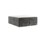 BOXBETT Reto 180/200 cm Stahl im Lotta Stoff