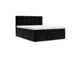 BOXBETT Elano 200/200 cm Schwarz im Kronos Stoff
