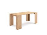 KONSOLENTISCH ausziehbar 58 bis 180cm, für 8 Gäste, eiche, 90/58/77cm