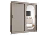 SCHIEBETÜRENSCHRANK mit Spiegel ROYAL 200/180/62 2-türig