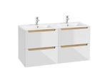 DOPPELWASCHTISCH 120cm Livia Weiß