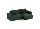 ECKSOFA Isaac 3 Sitzplätze Tannengrün