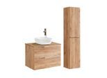 BADMÖBEL 80.4cm April 2er-Set Holz