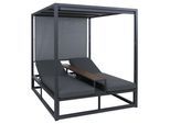 LOUNGE-GARTENLIEGE Grau