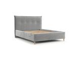 POLSTERBETT Plaza 140/200 cm Hellgrau im Lotta Stoff