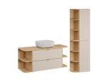 BADMÖBEL 120.4cm Azel 2er-Set Kaschmir