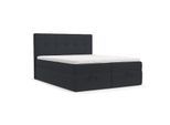 BOXBETT Tivra 160/200 cm Anthrazit im Riva Stoff