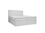 BOXBETT Jodan 200/200 cm Hellgrau im Megan Stoff