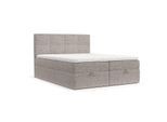 BOXBETT Velto 160/200 cm Beige im Neve Stoff
