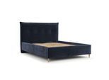 POLSTERBETT Plaza 160/200 cm Marineblau im Lotta Stoff