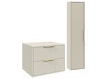 BADMÖBEL-SET Rimini 2 Teile Cashmere - 60 x 46 x 46 cm