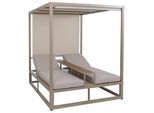 LOUNGE-GARTENLIEGE Beige