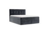 BOXBETT Tivra 200/200 cm Dunkelgrau im Kronos Stoff
