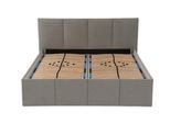 POLSTERBETT Dalas Granitgrau 160 x 200 x 40 cm Stauraum Mit hochwertiger Matratze H3 (bis 120 kg) und Lattenrost