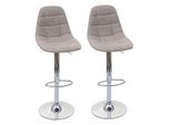 BARHOCKER Hellgrau 2er-Set