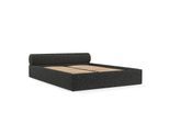 POLSTERBETT Solvo mit Stauraum 160/200 cm Schwarz im Blur Stoff