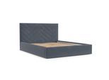 POLSTERBETT Arco 140/200 cm Blau im Asti Stoff