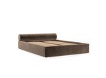 POLSTERBETT Solvo mit Stauraum 140/200 cm Braun im Paros Stoff
