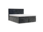BOXBETT Zalla 140/200 cm Anthrazit im Paros Stoff